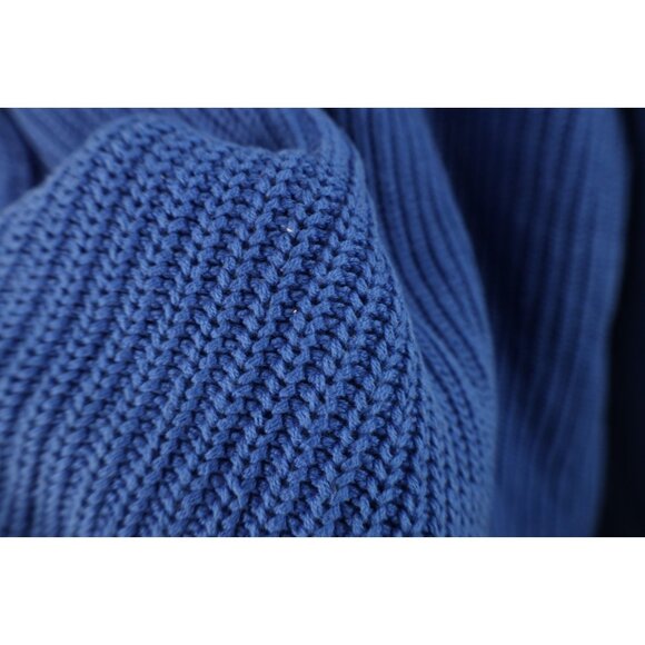 Vintage 90s Eddie Bauer Mens Large Tall Heavyweight Cotton Ribbed Knit Sweater - Picture 7 of 14